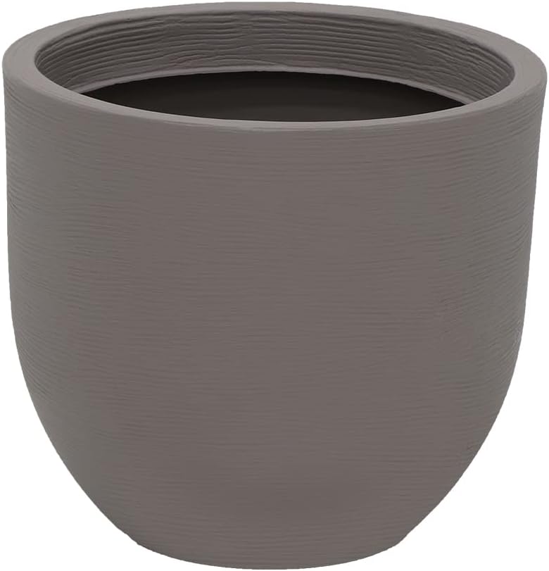 Vaso Tramontina Laos em Polietileno Concreto 38 cm 1 Vaso Tramontina Laos em Polietileno Concreto 38 cm