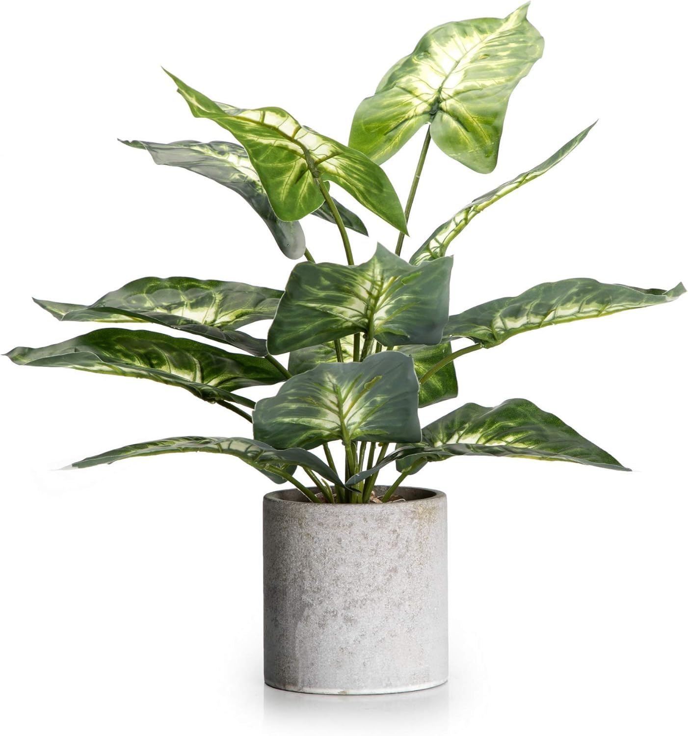 Velener 1 peça de planta falsa para uso interno em vaso de 40,6 cm - planta de casa para decoração de cozinha de fazenda, acessórios de sala de estar, cubículo, escritório, estante de livros, quarto 1 Velener 1 peca de planta falsa para uso interno em