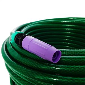 Kit Completo de Mangueira de Jardim Trançada com Suporte, Esguicho, União e Fixação (50m) 1 Kit Completo de Mangueira de Jardim Trançada com Suporte, Esguicho, União e Fixação (50m)
