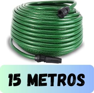 Mangueira de Jardim Quintal Trançada Anti-Torção Flexível Resistente Com Esguicho (15 metros)