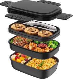 HOMETALL Recipientes Bento Box para adultos, lancheira para homens e mulheres com 8 compartimentos, recipientes de almoço com utensílios, 1,5 g/1900 ml, pode ir ao micro-ondas e à máquina de lavar