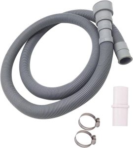 Tubo de drenagem Máquina de lavar roupa Máquina de lavar louça Drenagem de resíduos Mangueira Extensão Tubo com braçadeiras de mangueira Conjunto Máquina de lavar acessórios 70/150/200cm(70CM)