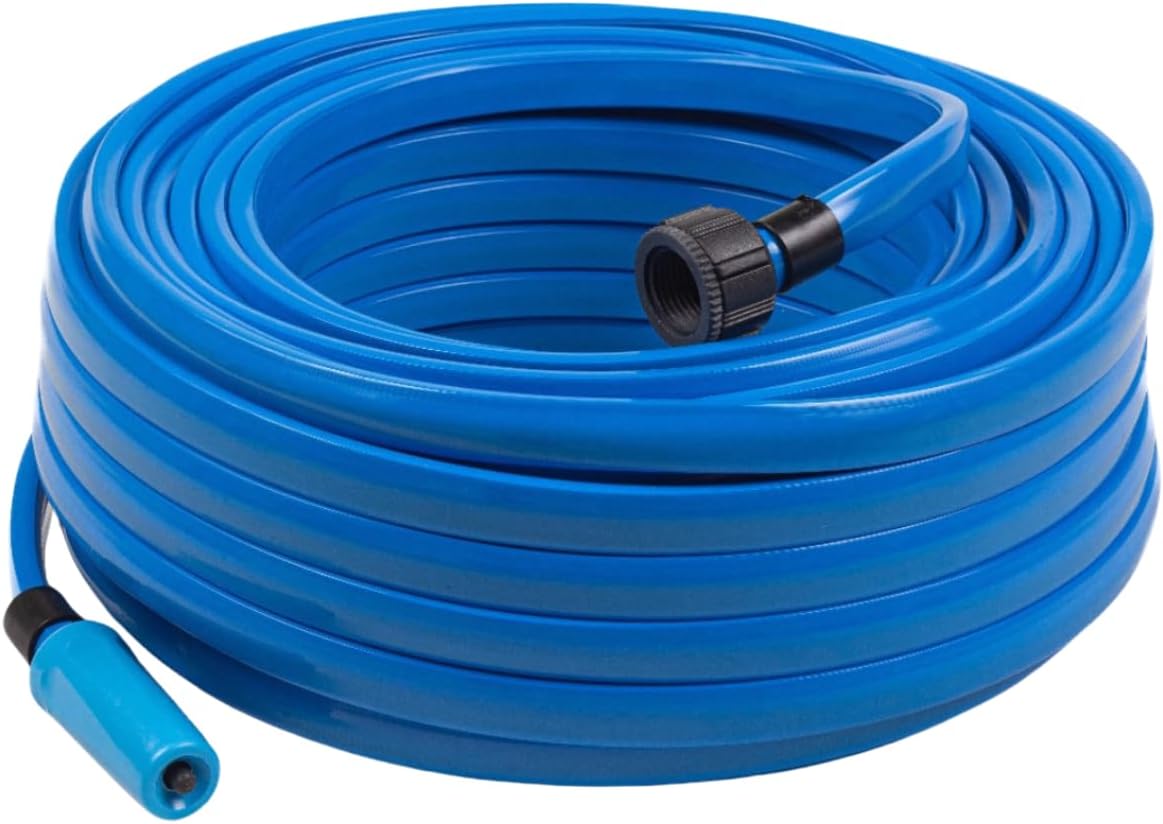 Mangueira Jardim Inox 1,5m - Metal Flexível Anti-torção - Bocal Latão - Perfeita Para Regar Plantas E Limpeza