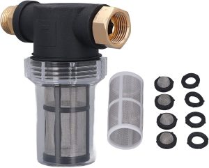 Lausixy Filtro de mangueira de jardim para lavadora de pressão entrada de água, acessório de filtro de sedimentos, tela de 100 malha, com 1 extra 100 malha, 4 peças de anel de vedação e 4 peças de 1 Lausixy Filtro de mangueira de jardim para lavadora de pressão entrada de água, acessório de filtro de sedimentos, tela de 100 malha, com 1 extra 100 malha, 4 peças de anel de vedação e 4 peças de