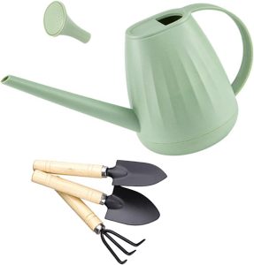 IEUDNS Lada pequena lata com presentes de cabeça de aspersores práticos simples com 3 ferramentas de jardinagem, Verde 1 IEUDNS Lada pequena lata com presentes de cabeça de aspersores práticos simples com 3 ferramentas de jardinagem, Verde