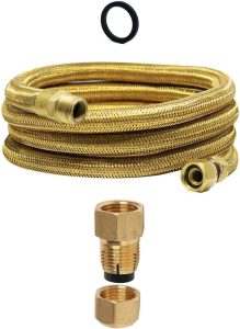 Mangueira Gás Flexível Cobre 2,5m + Adaptador Dako F