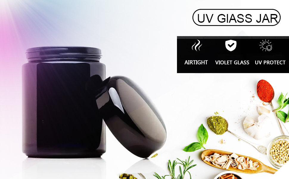 Frasco de vidro UV