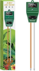 Kensizer Testador de solo, medidor de umidade do solo/luz/pH 3 em 1, kit de ferramentas de jardinagem para cuidados com plantas, termômetro digital de plantas, medidor de água para ambientes internos 1 Kensizer Testador de solo, medidor de umidade do solo/luz/pH 3 em 1, kit de ferramentas de jardinagem para cuidados com plantas, termômetro digital de plantas, medidor de água para ambientes internos