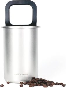MOKA HOME Lata de Café A Vácuo de Aço Inoxidável, Recipiente para Armazenamento de Alimentos, Lata de Café Hermética, Empurre O Excesso de Ar para Fora e Preserve O Frescor Dos Ali (, 0) 1 MOKA HOME Lata de Café A Vácuo de Aço Inoxidável, Recipiente para Armazenamento de Alimentos, Lata de Café Hermética, Empurre O Excesso de Ar para Fora e Preserve O Frescor Dos Ali (, 0)