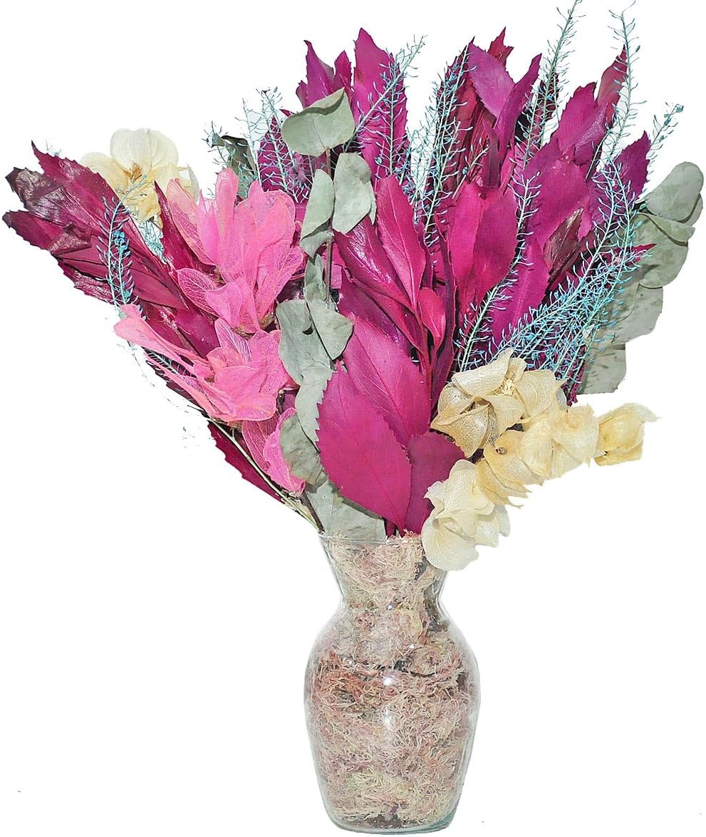 Arranjo de Flores Desidratadas Petit Tons Rose Vaso de