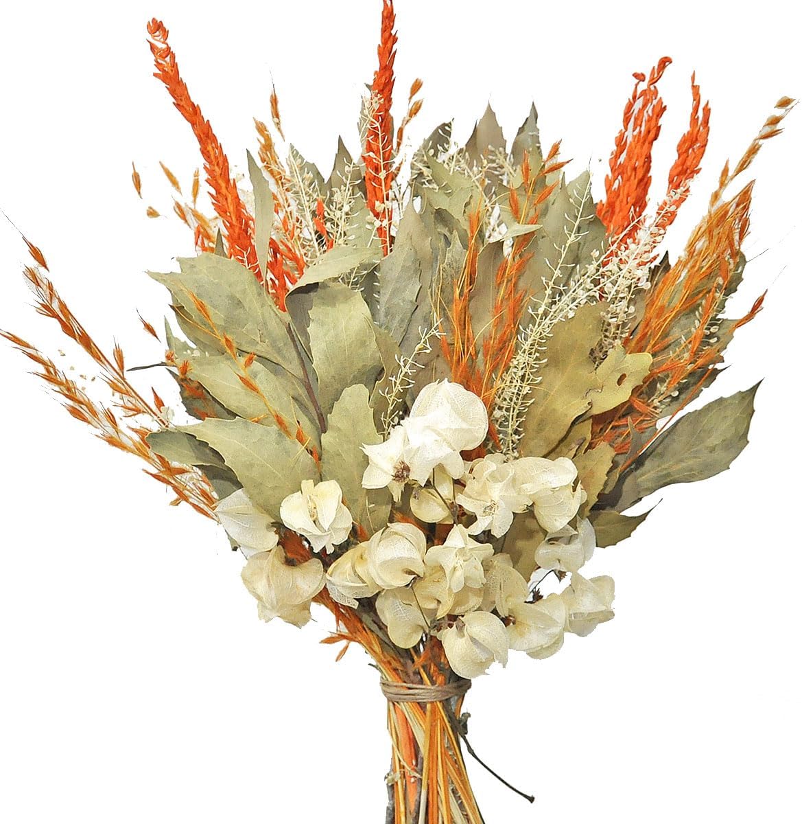 Buque de Flores Desidratadas Capim Laranja Presente Decor