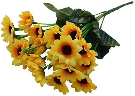 Buque de Girassol Pequeno C22 Flores Artificial PArranjo