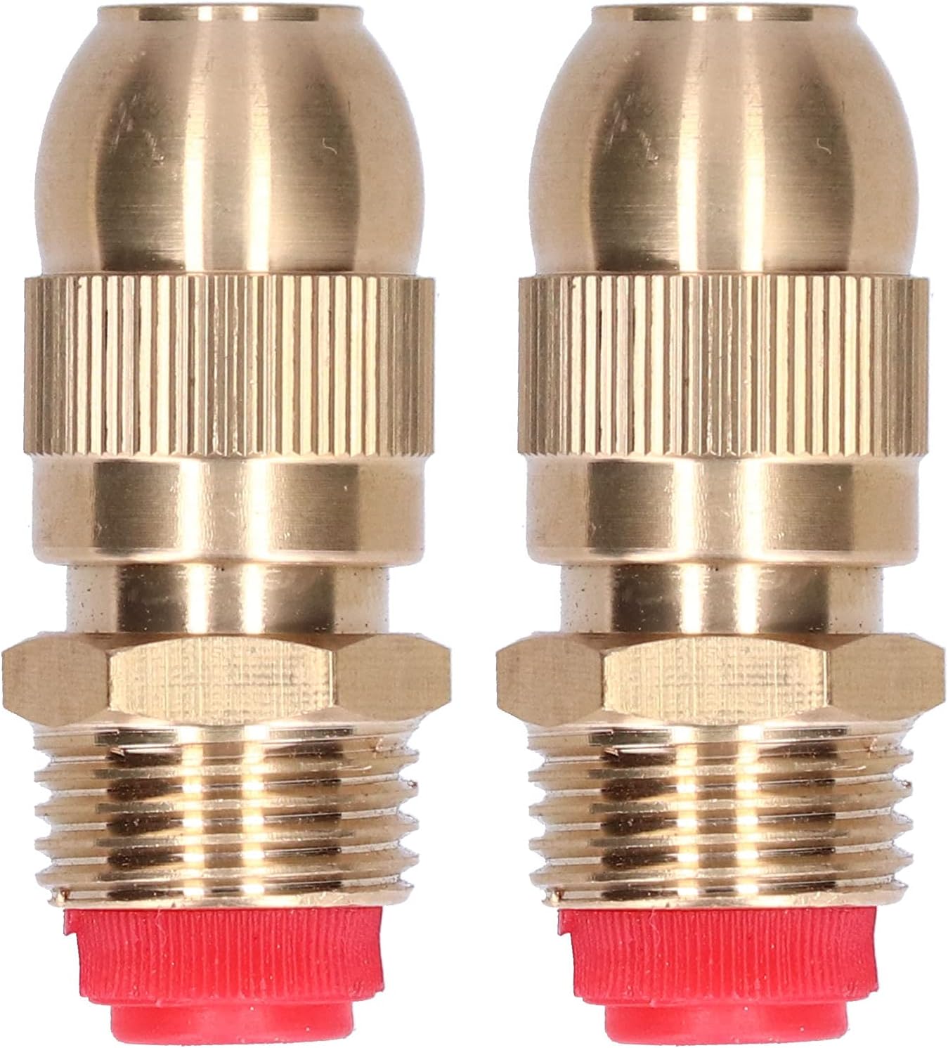 MUNEFE Bico de aspersores, cabeças de spray de água de irrigação de jardim, rega ajustável Bico de pulverizador de bronze para o gramado do jardim do telhado 1 MUNEFE Bico de aspersores cabecas de spray de agua de