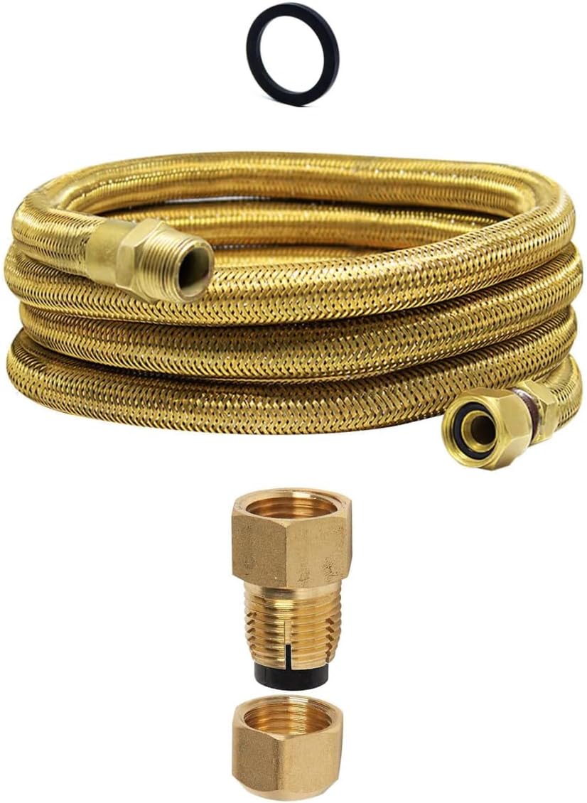 Mangueira Gás Flexível Cobre 2,5m + Adaptador Dako F 1 Mangueira Gas Flexivel Cobre 25m Adaptador Dako F