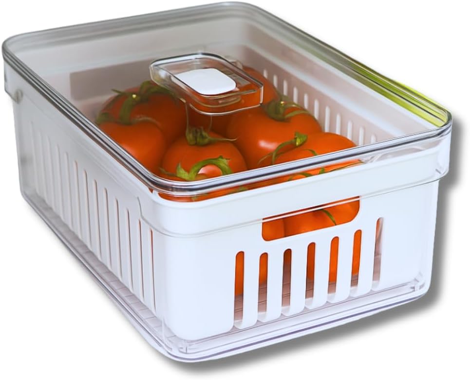 OU Organizador de Geladeira Armario Cozinha Caixas Plasticas Acrilicas para