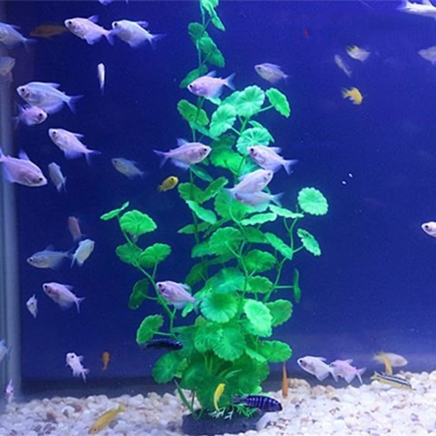 Planta Artificial Aquario Enfeite e Decoração Grandão 40cm 1 Planta Artificial Aquario Enfeite e Decoracao Grandao 40cm