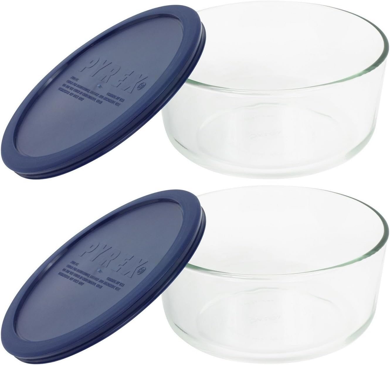 Prato redondo de 4 xicaras Pyrex Storage com capa de