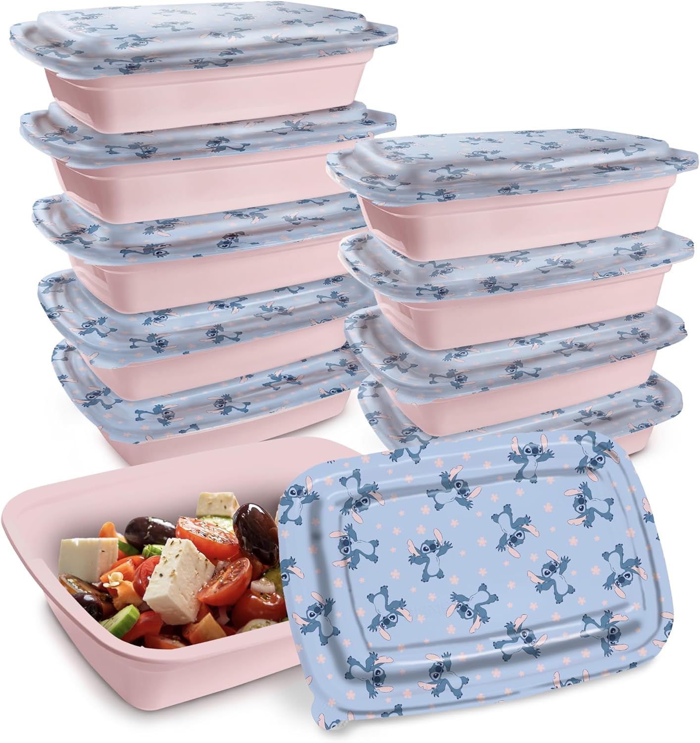 Recipientes Disney Meal Prep – 20 pecas reutilizaveis para alimentos