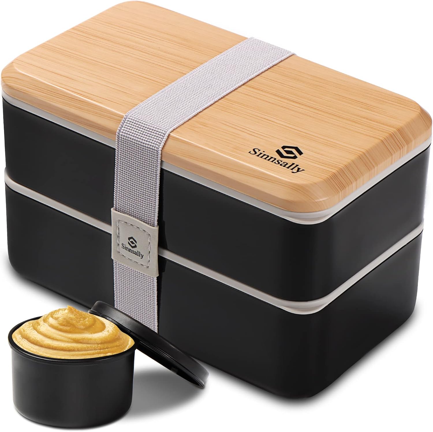 Sinnsally Lancheira Bento Box para adultos com compartimentos para mulheres