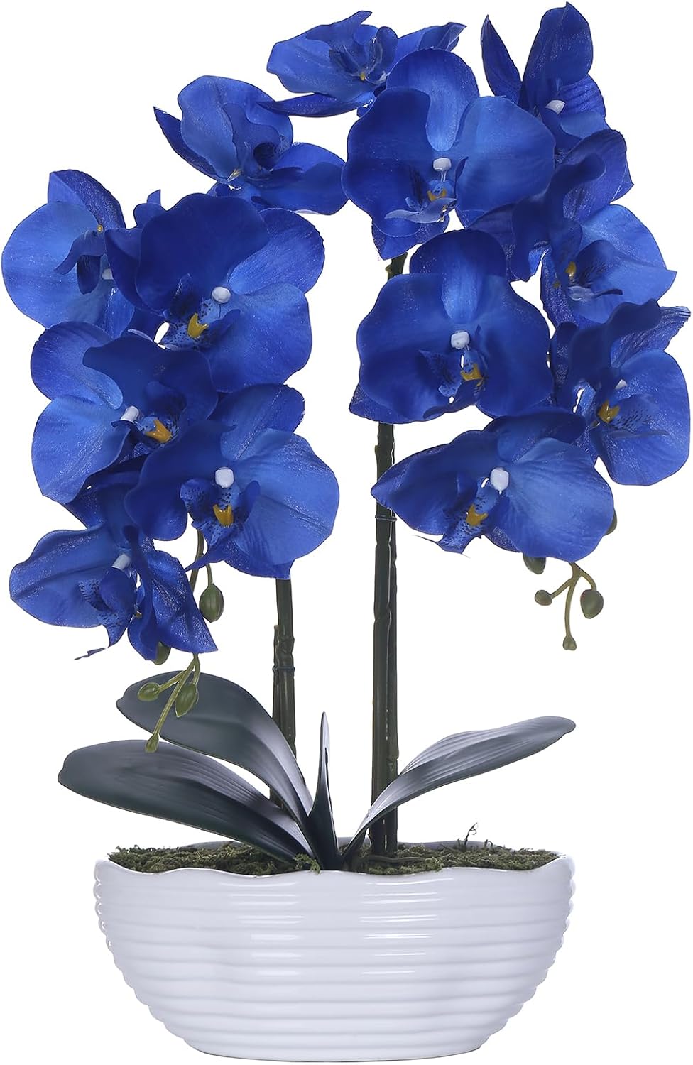 YSZL Grande planta de orquidea artificial em vaso arranjo de