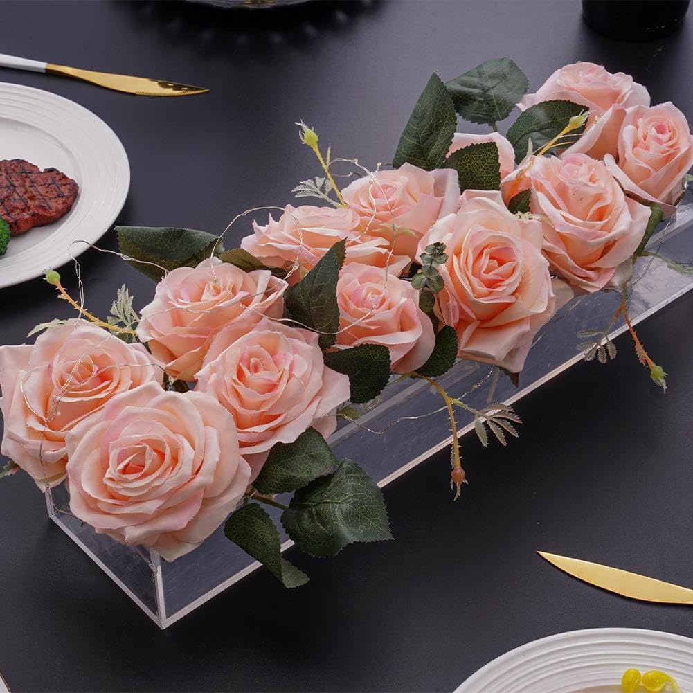 aso De Flores Em Acrilico 3mm Elegancia Moderna Centro Mesa