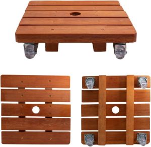 Suporte Para Vaso De Planta Quadrado 30 Cm Rodinhas Gel Silicone 10 Suporte Para Vaso De Planta Quadrado 30 Cm Rodinhas Gel Silicone