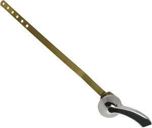 LASCO 04-1783 Braço plano padrão americano de latão com alavanca nivelada para vaso sanitário, 25,4 cm