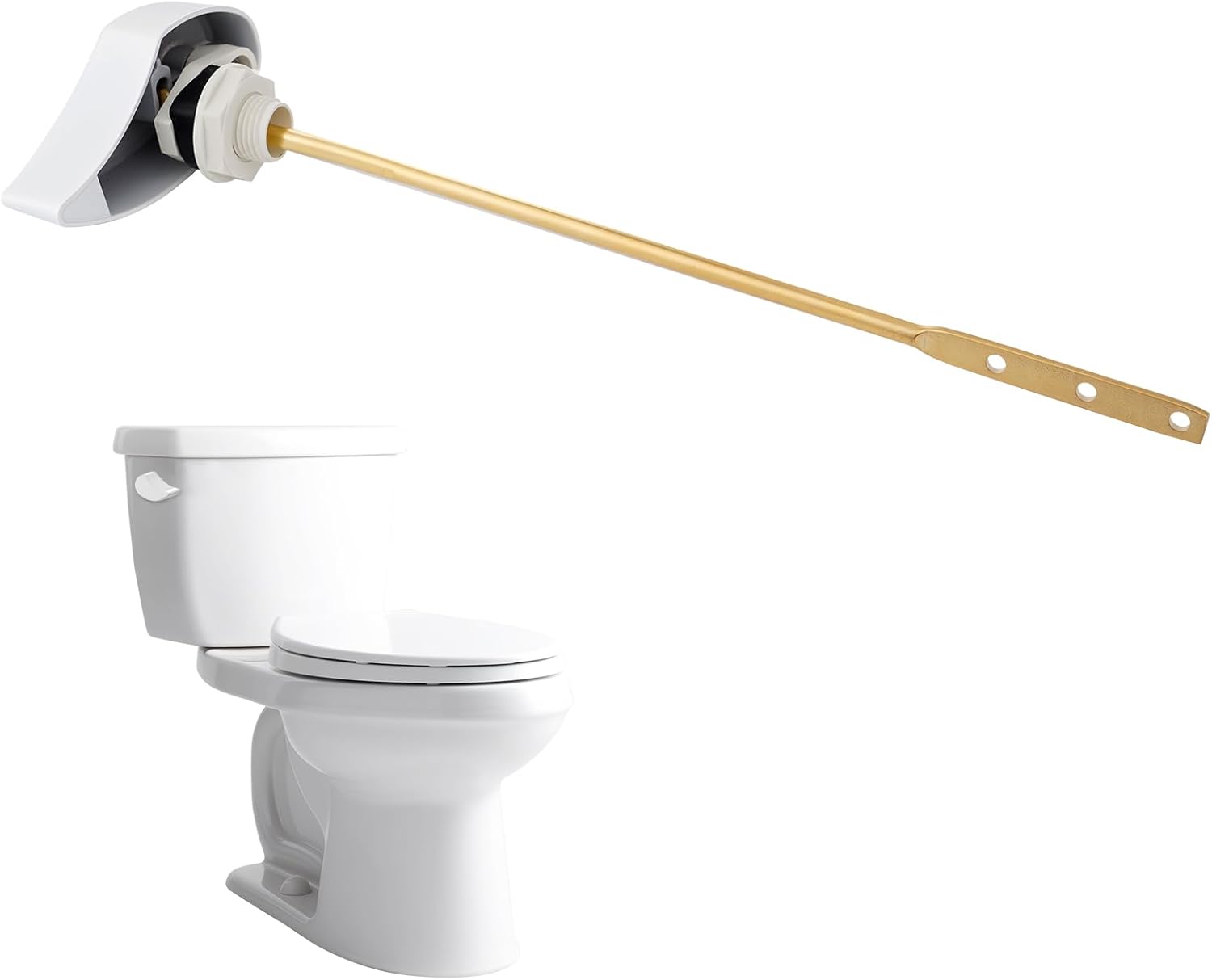 Hibbent Alavanca de substituição para tanque de vaso sanitário compatível com TOTOTHU004-CP Trip Lvr para ST701, CST854, CST884, alça de descarga de vaso sanitário, alavanca de viagem de vaso sanitário, alça de reparo de vaso sanitário, branca 1 1753611389 165 Hibbent Alavanca de substituicao para tanque de vaso sanitario compativel