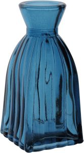 VASO DECORATIVO ENFEITE CASA GARRAFA HOME&CO VIDRO 11x5x5cm AZUL 10 VASO DECORATIVO ENFEITE CASA GARRAFA HOME&CO VIDRO 11x5x5cm AZUL