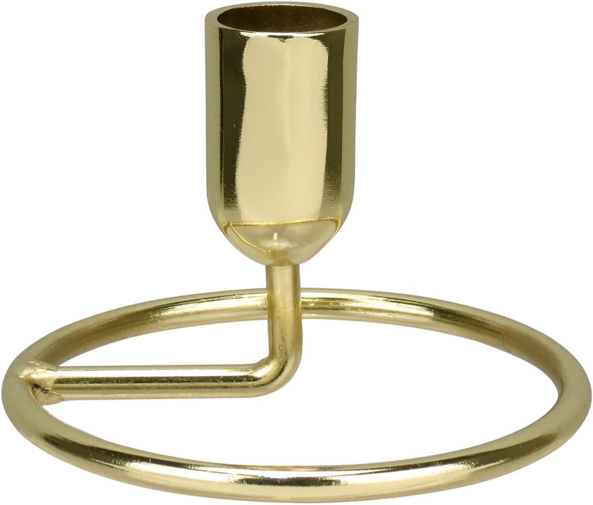 CASTICAL PORTA VELA DECORATIVO HOMECO METAL 6x10x10cm DOURADO