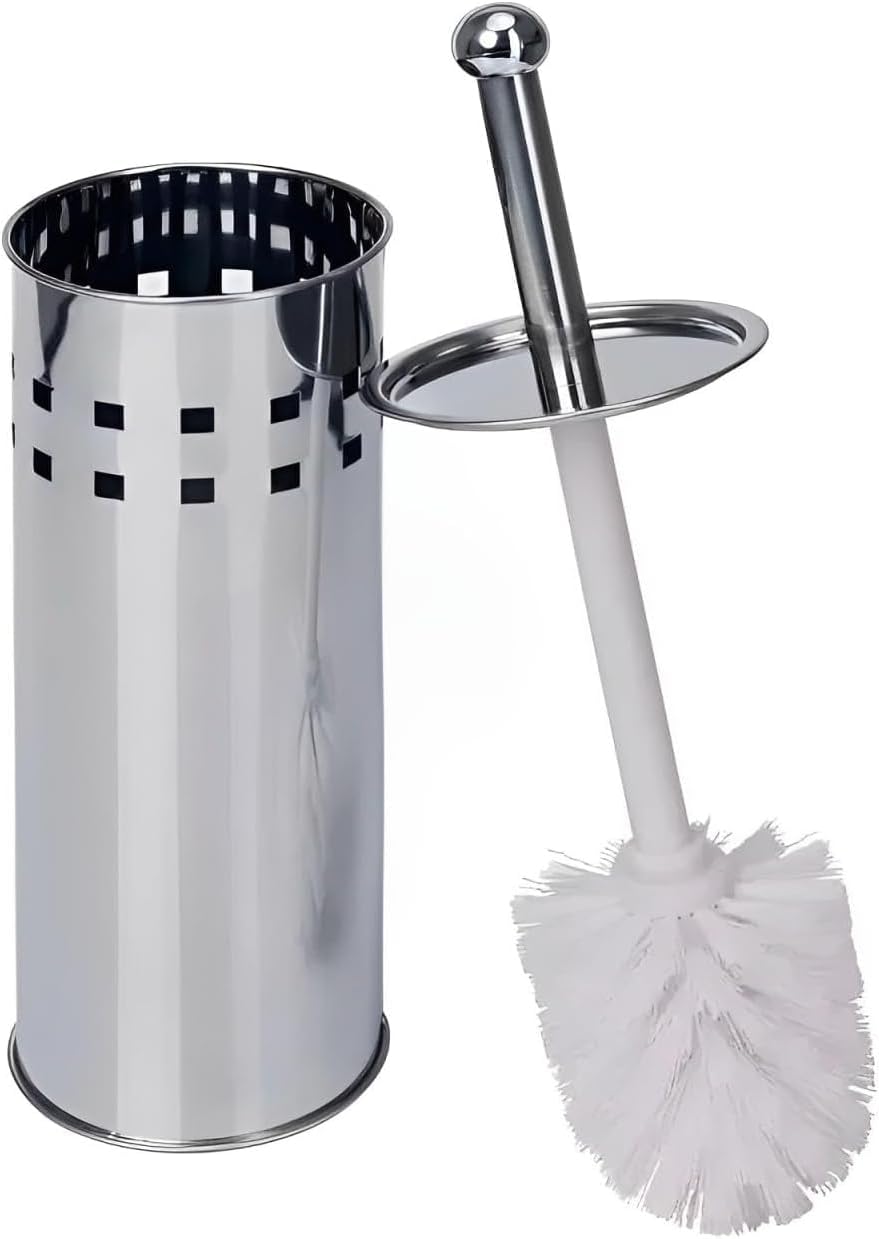 Escova Sanitaria com Suporte Aco Inoxidavel Vassoura para Vaso Sanitario