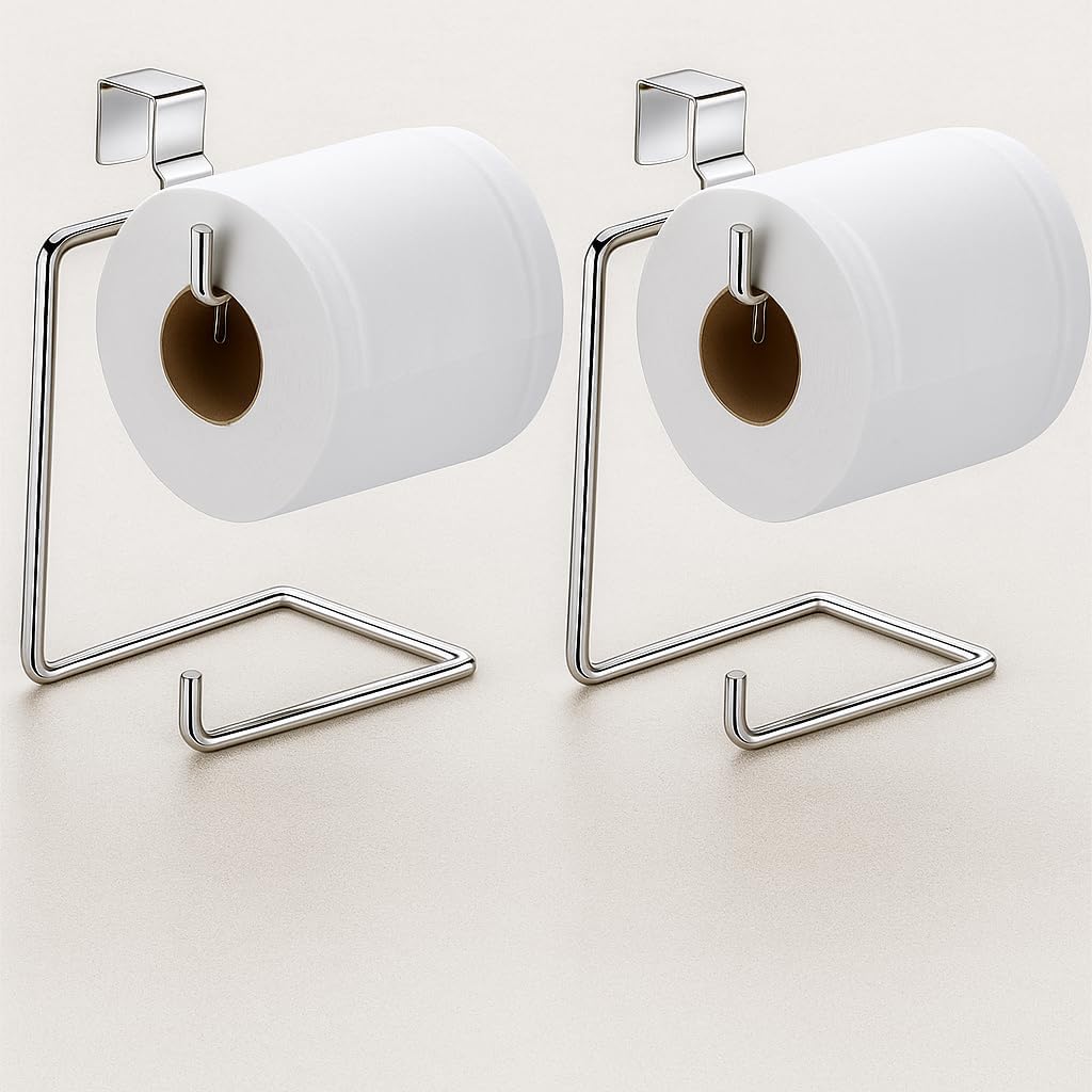 Kit 2 Porta Papel Higienico Suporte Duplo Para Banheiro e