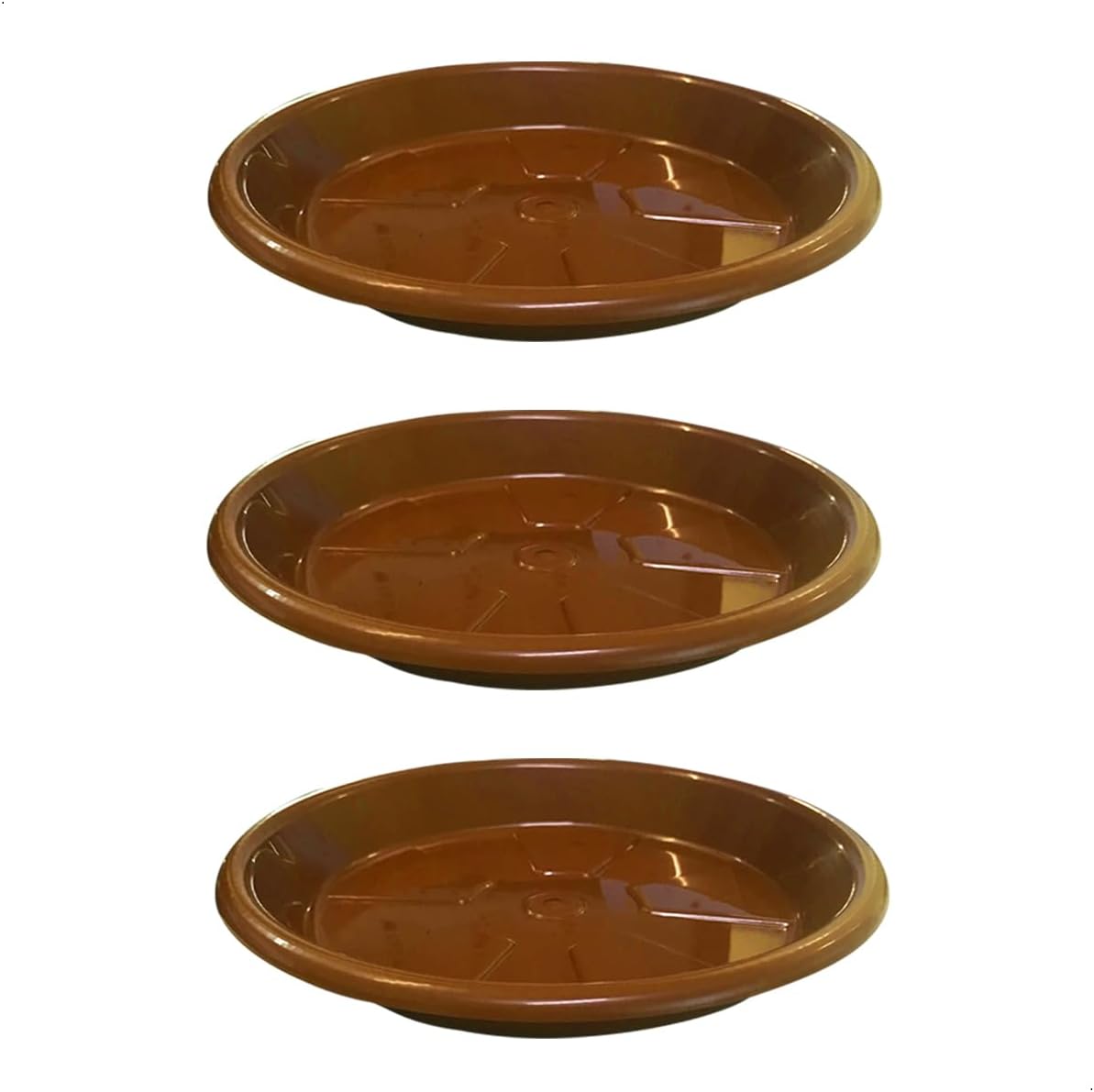 Kit 3 Pratos Redondos para Vaso 40x4cm Home Gourmet –