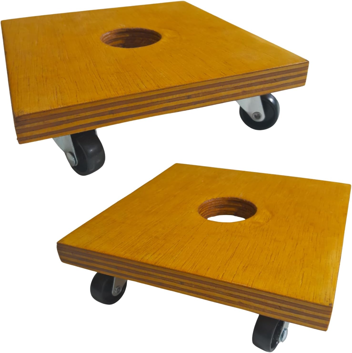 Kit Suporte Para Vaso de Plantas Movel 20x20cm Duas Pecas