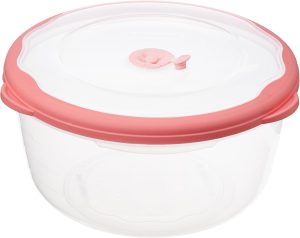 Sanremo - Pote Hermético Plástico Redondo de 3,2 Litros, Linha Flor 4 Sanremo - Pote Hermético Plástico Redondo de 3,2 Litros, Linha Flor