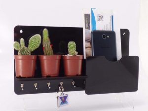 Porta Chaves Carta E Organizador Decorativo