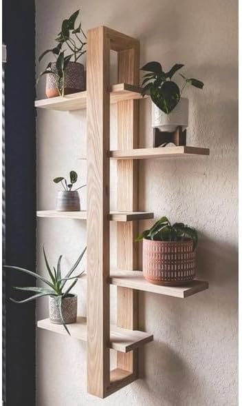 1756365278 84 Rack Prateleira Suspensa Nicho C5 Andar Madeira Macica Para Plantas