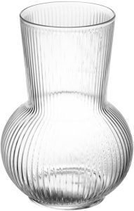 WOLFF - Vaso de Vidro Lines 8,2cm x 6,8cm x 17cm