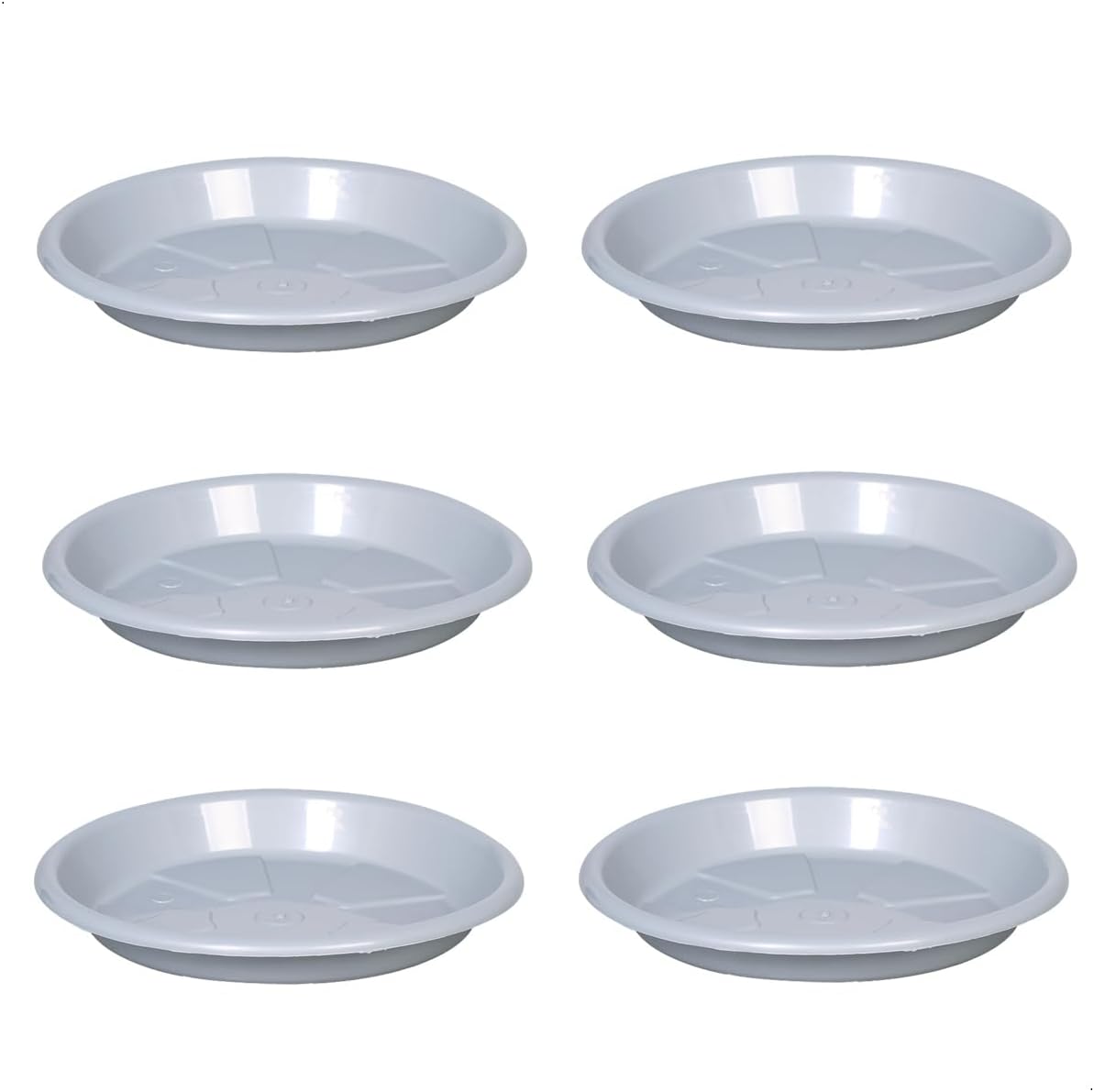 Escritex Kit 6 Pratos para Vaso Redondo Suporte para