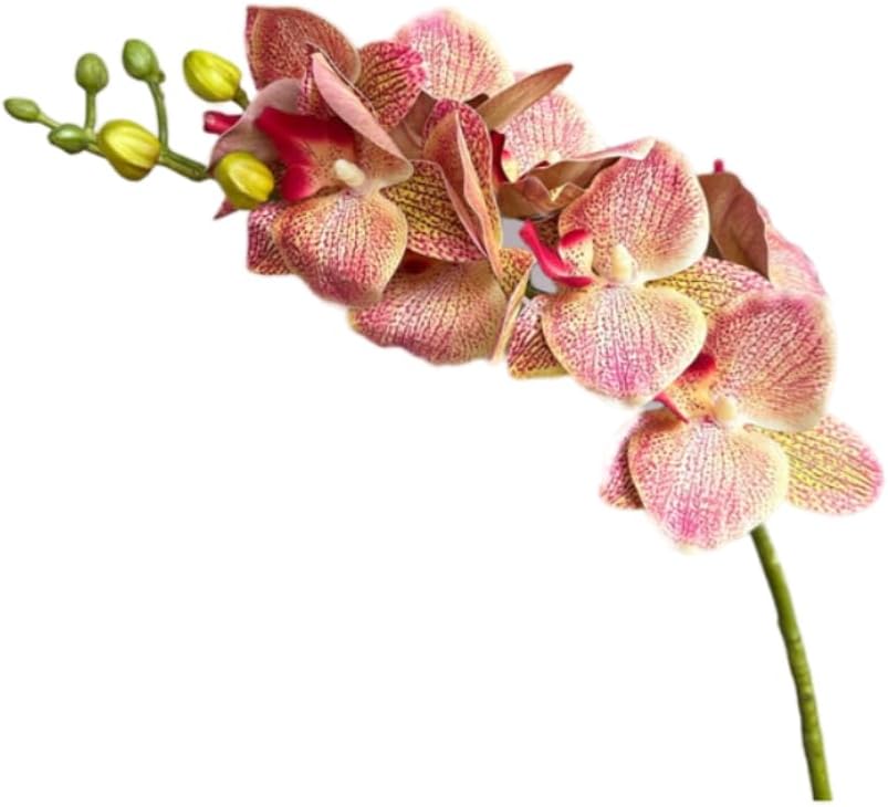 Galho de Orquidea Artificial Phalaenopsis Rosa – Realista para Decoracao