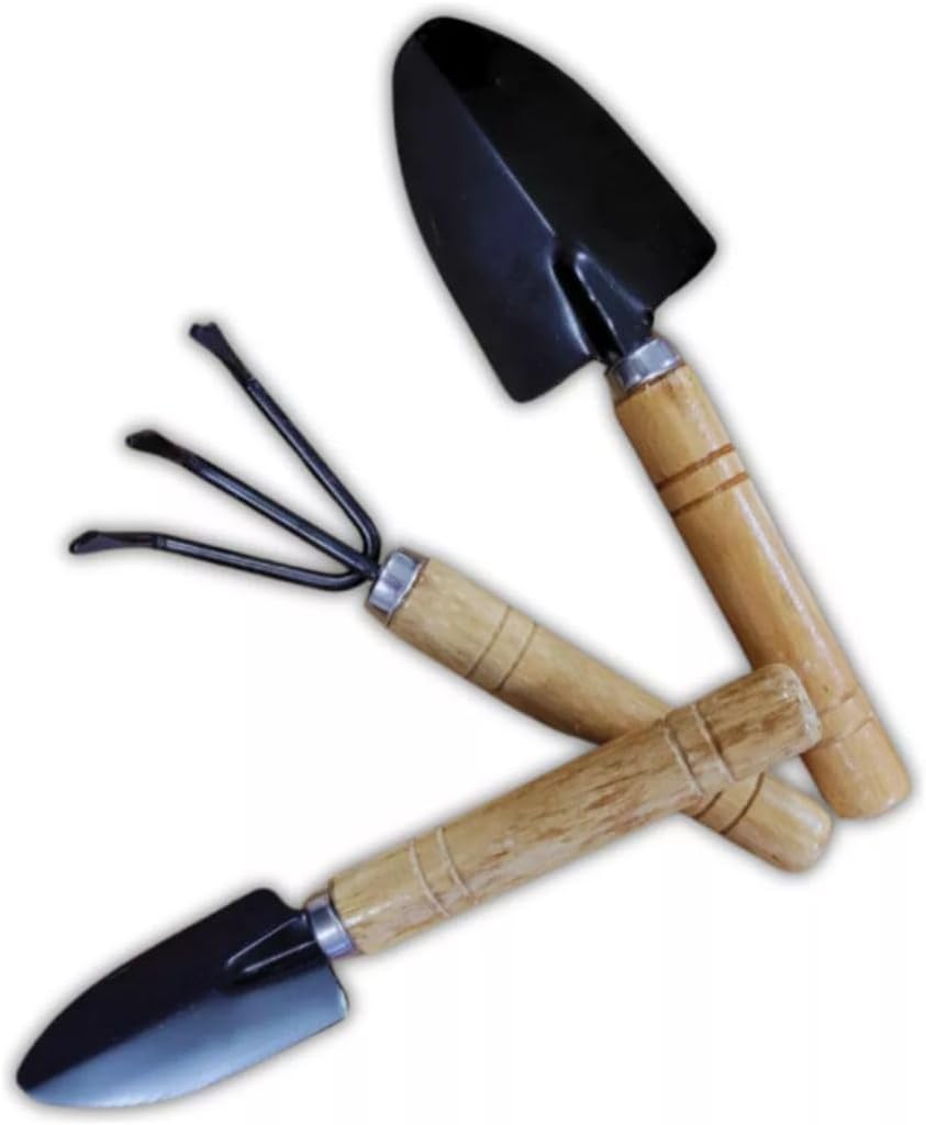 KIT JARDINAGEM PAS EM ACO PARA HORTA JARDIM 18CM 3