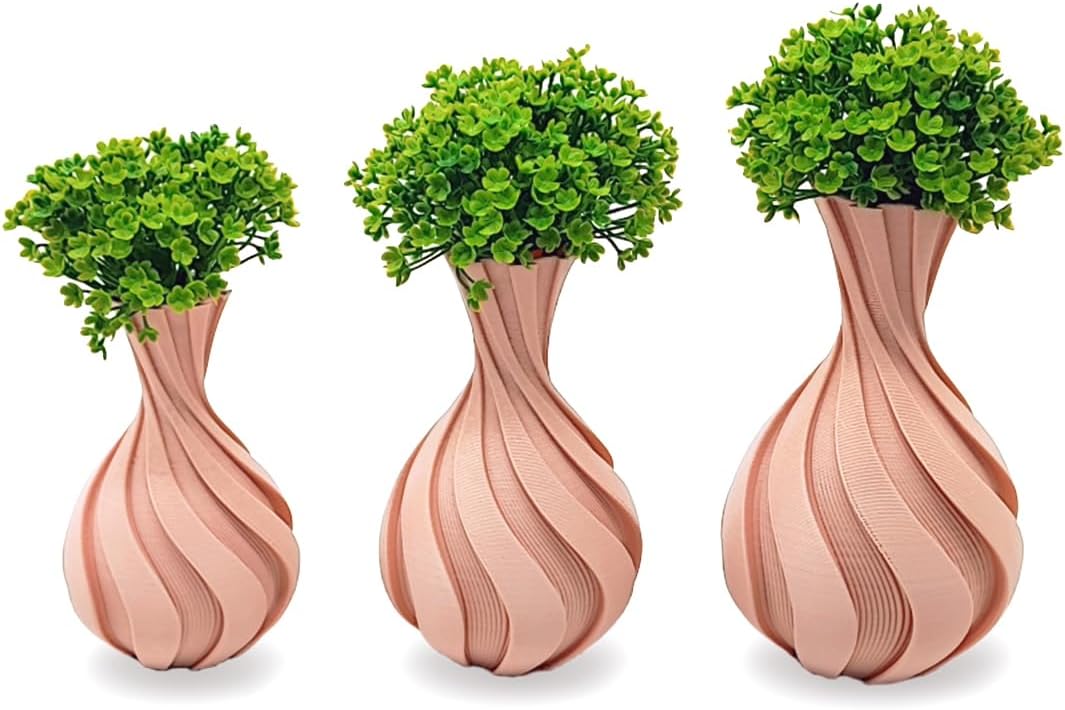 Kit 3 Vasos Jarros decorativos com plantas artificiais Modelo
