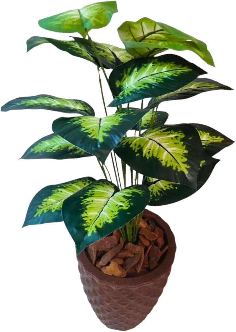 Planta Comigo Ninguém Pode Arranjo Artificial + Vaso Grande 1 Planta Comigo Ninguem Pode Arranjo Artificial Vaso Grande
