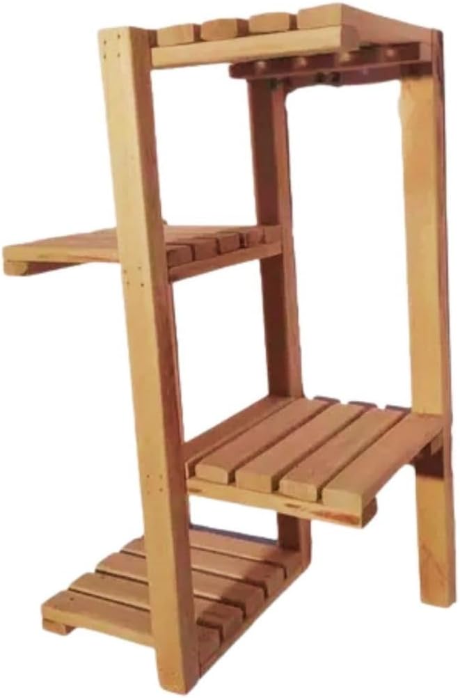 Suporte De Mesa Para Plantas Pequenas 4 Lugares Mini Prateleira