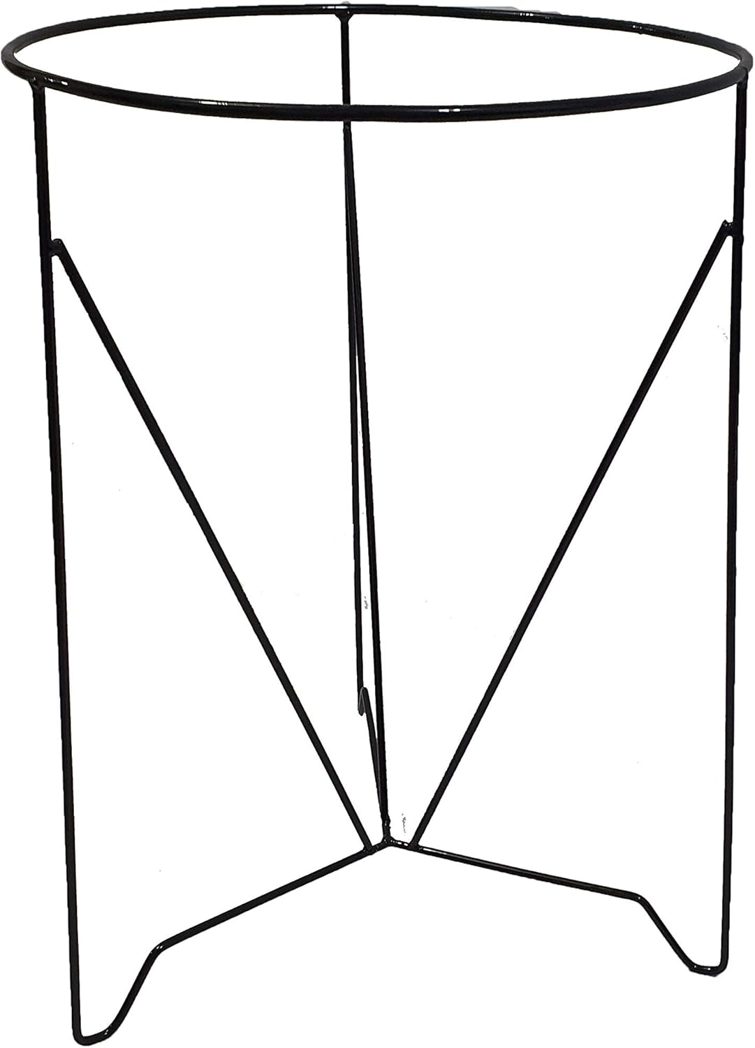 Suporte Moderno de Ferro Preto Para Vaso Alpe 60X42 Cm