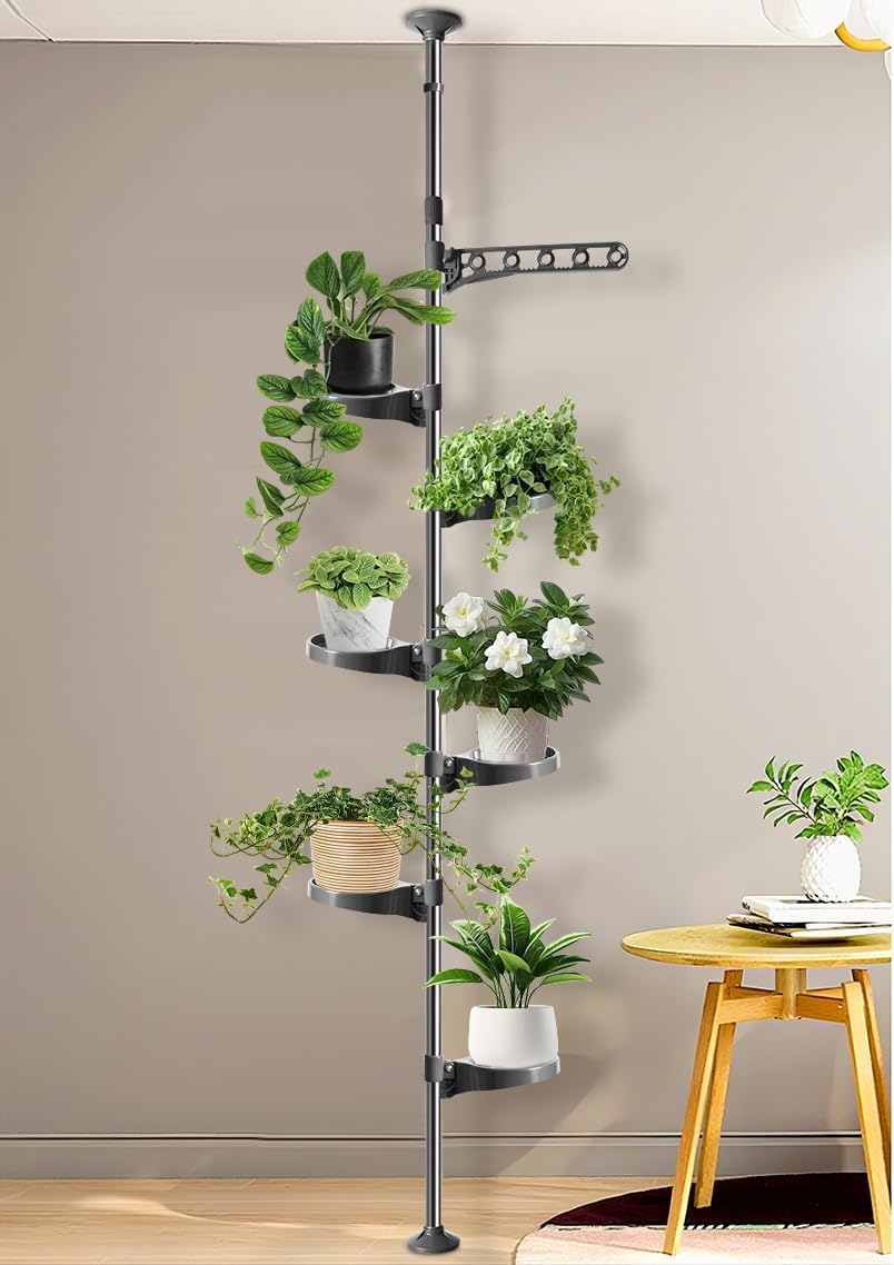 Suporte para Plantas 230290cm（Prata） Estante para Plantas Suporte para Plantas