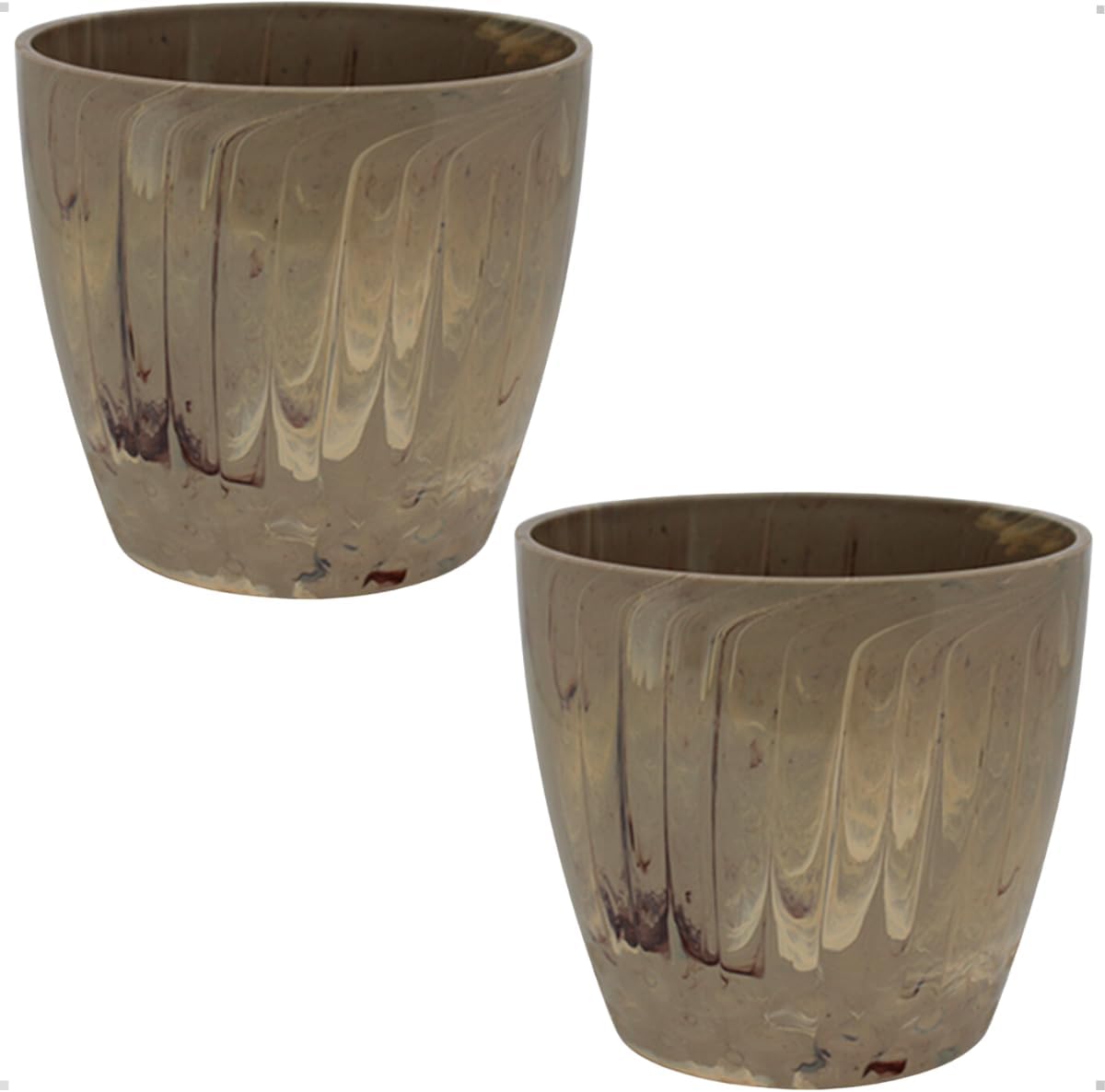 Vaso Cachepo Decorativo Bege Ideal para Orquideas Polipropileno Resistente numero