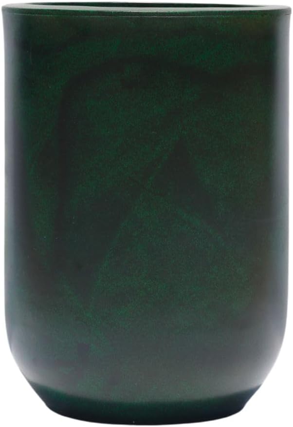 Vaso Liso Marmorizado Brilhante Polietileno Para Plantas Jardim Sala