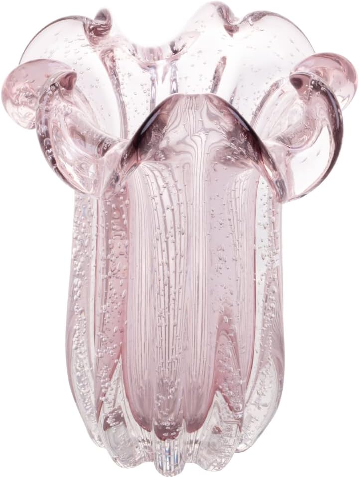 WOLFF Vaso de Vidro Italy Rosa Claro 19cm