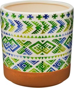 Gueroba Cachepô 17.5xGS Internacional Multicolorido 17.5x16cm Cerâmica